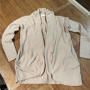 Barefoot Dreams Tan Women's CozyChic Lite® Circle Cardi size medium